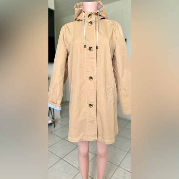 Style & Co. Women's Hooded Parka Trench Coat